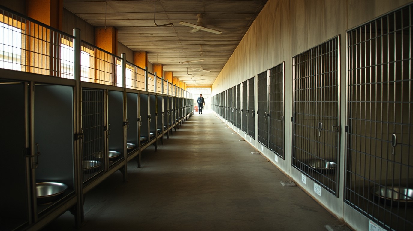 Jaulas del centro de control animal de Irapuato, Guanajuato